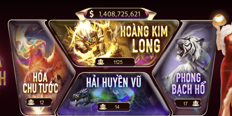 Game xóc đĩa tứ linh