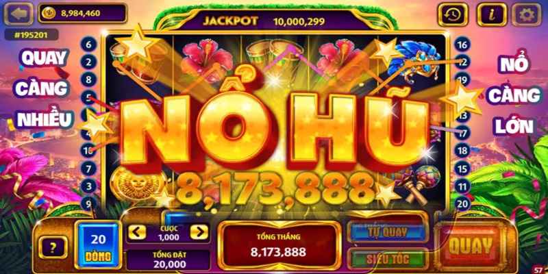 Giao dịch game nổ hũ diễn ra tại sảnh cược 8Kbet